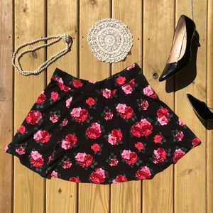 Floral Mini Skirt